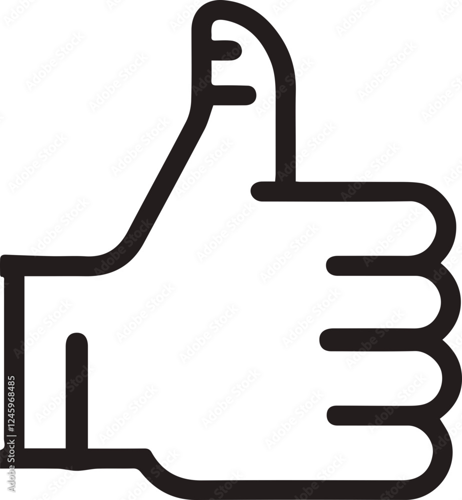 Like icon with thumbs up Like icon with thumbs up