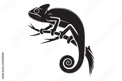 Chameleon silhouette