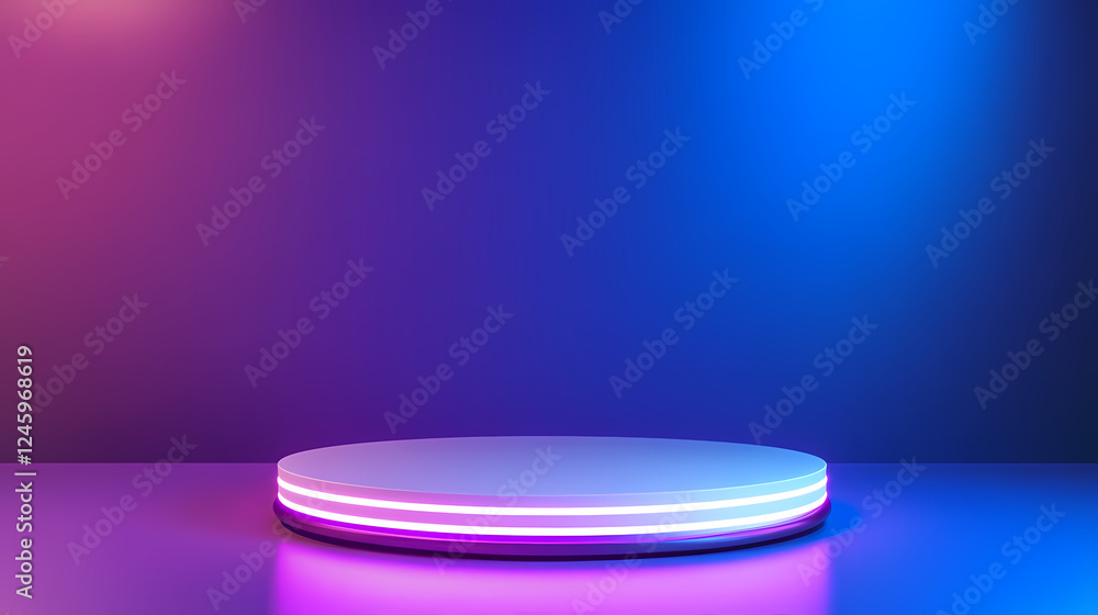 Futuristic technology display platform Futuristic technology display platform