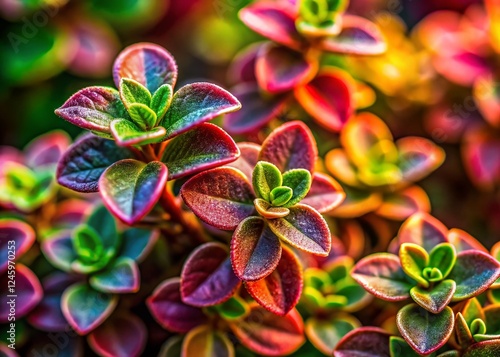 Macro Photography of Leucophyllum frutescens:  Ash Plant, Barometer Bush Close-Up photo