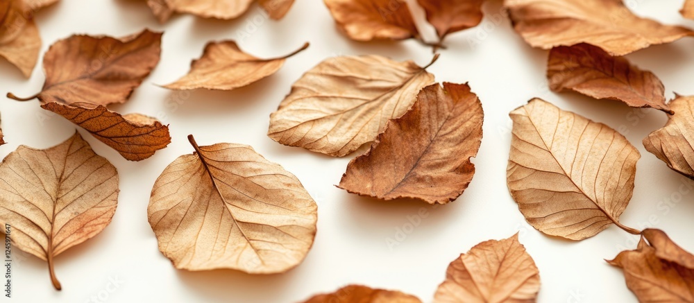 Dry elm leaves scattered on a white backdrop showcasing their intricate textures and earthy tones for seasonal decor or natural themes. Dry elm leaves scattered on a white backdrop showcasing their intricate textures and earthy tones for seasonal decor or natural themes.