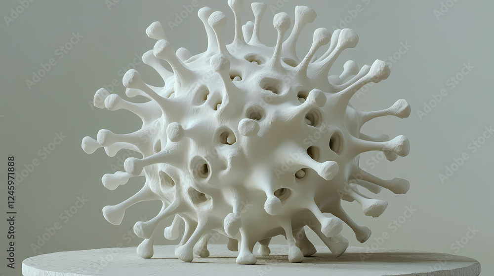 Mysterious virus structure in the microscopic world Mysterious virus structure in the microscopic world