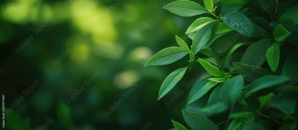 Lush Green Blurred Background with Soft Foliage Ideal for Text Overlay and Nature-Themed Designs Lush Green Blurred Background with Soft Foliage Ideal for Text Overlay and Nature-Themed Designs