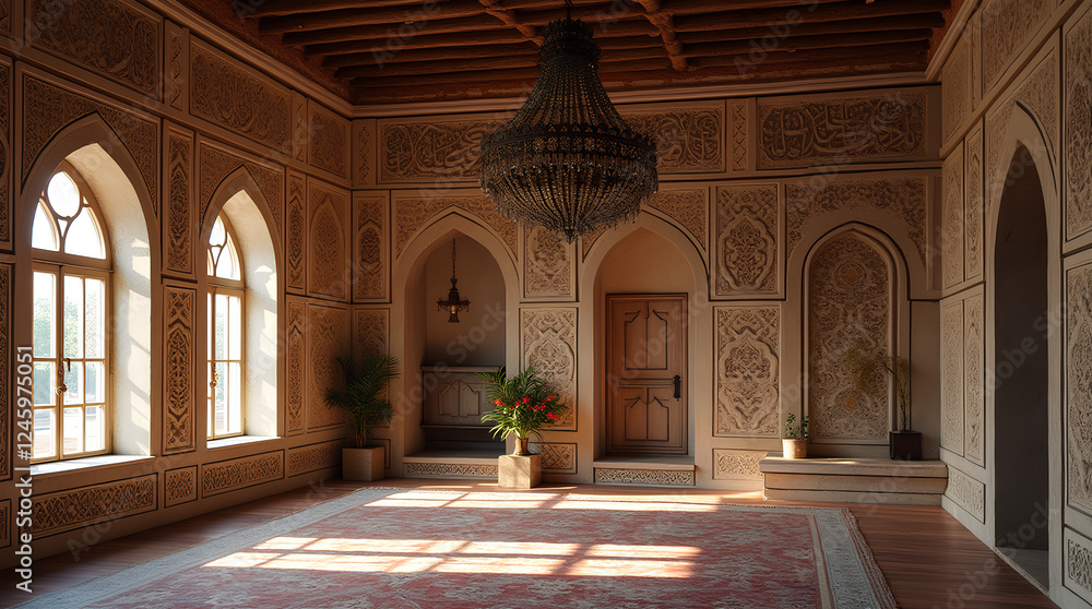 Obraz premium ornaments and interior in Islamic culture 