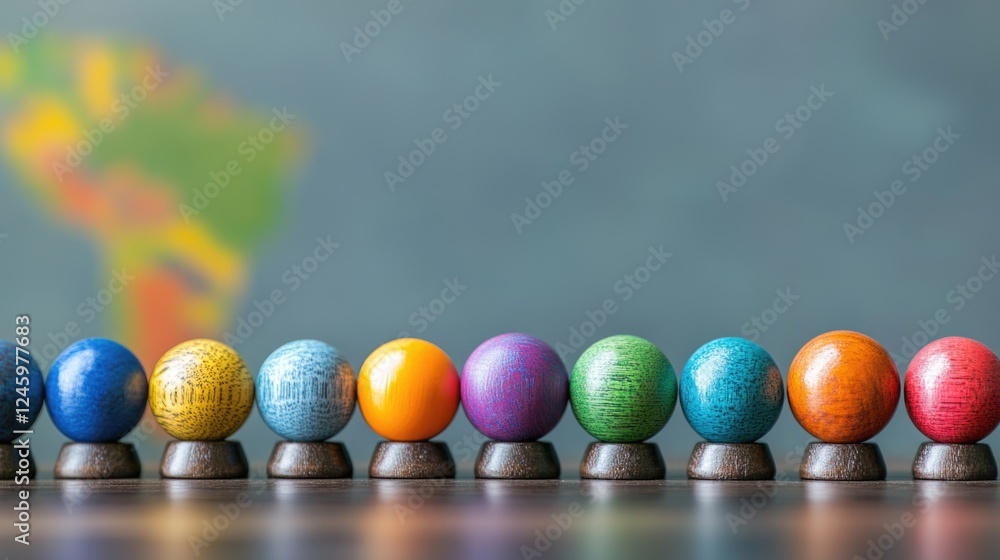 Diversity and Inclusion Representation through Colorful Objects Symbolizing Global Unity and Culture with Empty Space for Text Diversity and Inclusion Representation through Colorful Objects Symbolizing Global Unity and Culture with Empty Space for Text
