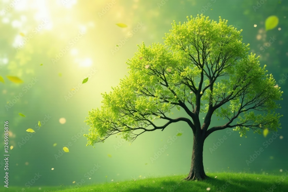 Delicate branches of a tree swaying in the wind, peaceful, nature, outdoorsy Delicate branches of a tree swaying in the wind, peaceful, nature, outdoorsy