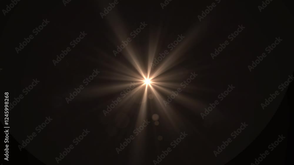 Bright light with lens flare effect in Bright light with lens flare effect in