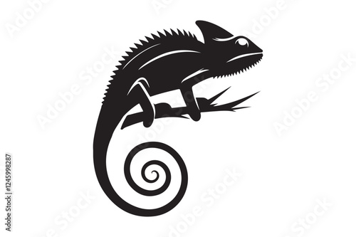 Chameleon silhouette