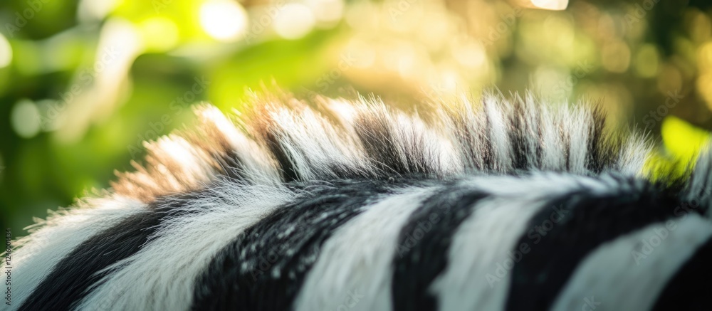Zebra fur detail showcasing distinctive black and white stripes in an animal park setting in Bretten Germany. Zebra fur detail showcasing distinctive black and white stripes in an animal park setting in Bretten Germany.