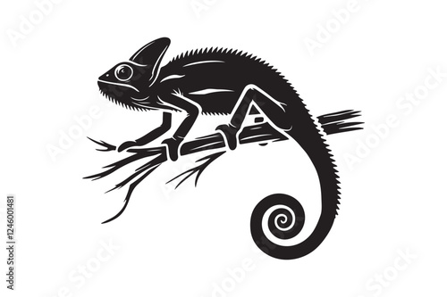 Chameleon silhouette