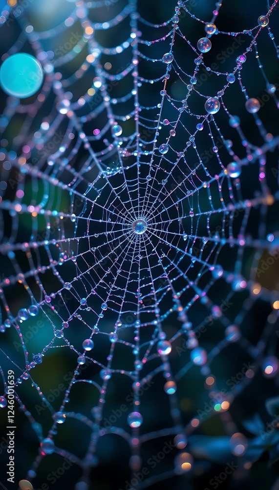 Dew-Kissed Web of Dawn Dew-Kissed Web of Dawn