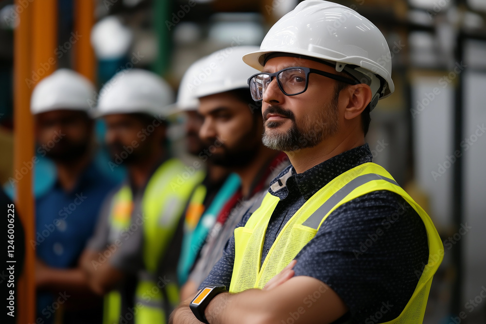 Obraz premium Ensuring Safety and Efficiency in Industrial Sites Generative Ai