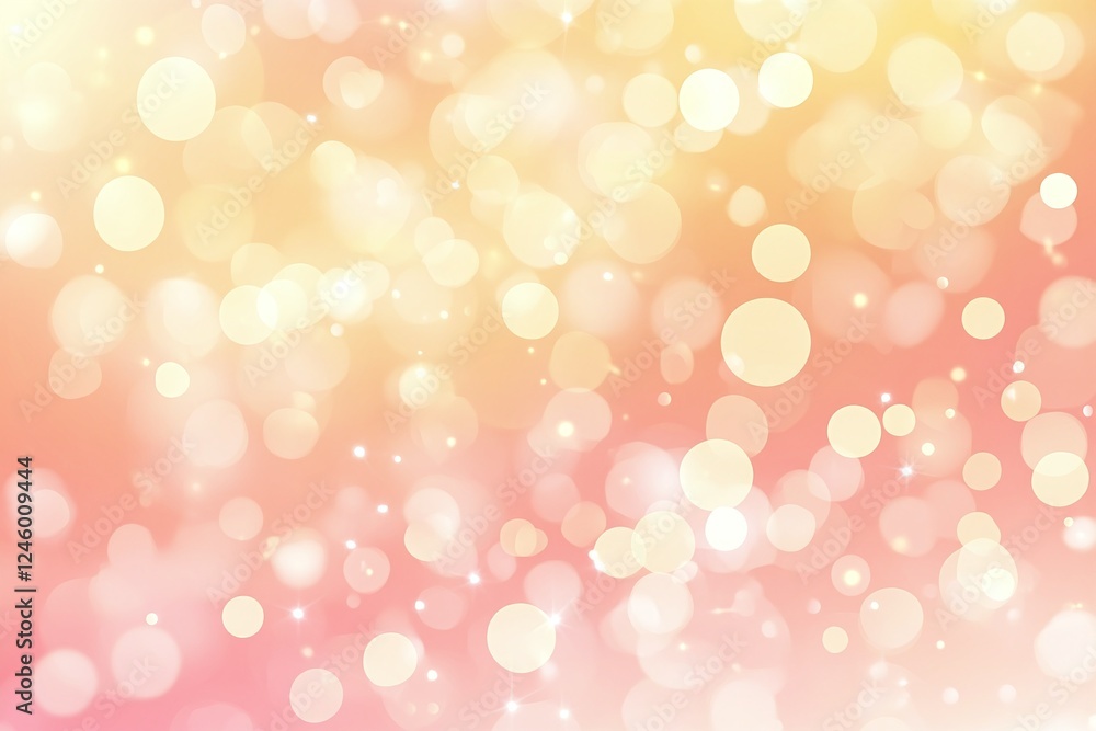 Warm Gradient Background with Sparkling Bokeh Light Effects in Yellow and Pink Tones Warm Gradient Background with Sparkling Bokeh Light Effects in Yellow and Pink Tones