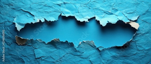 Wallpaper Mural Torn Paper Abstract Blue Background Minimalist Design Torontodigital.ca