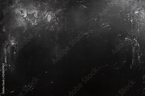 Dark Grunge Textured Black Background with Scratches and Distressed Patterns