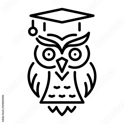 Education wisdom icon in linear style 