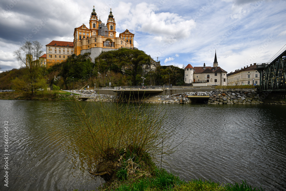 Benedictine Monastery Melk in the Wachau Austria Benedictine Monastery Melk in the Wachau Austria