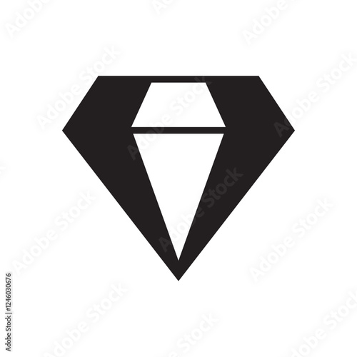Diamond icon, diamond logo design template.