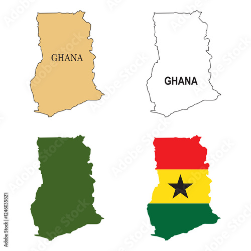 Ghana country map