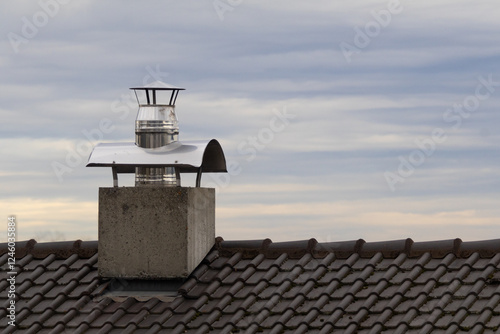 Wallpaper Mural Schornstein auf einem Einfamilienhaus  Torontodigital.ca