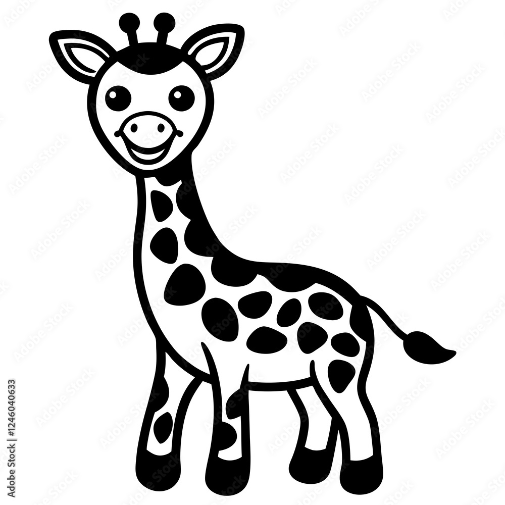 Obraz premium giraffe isolated on white