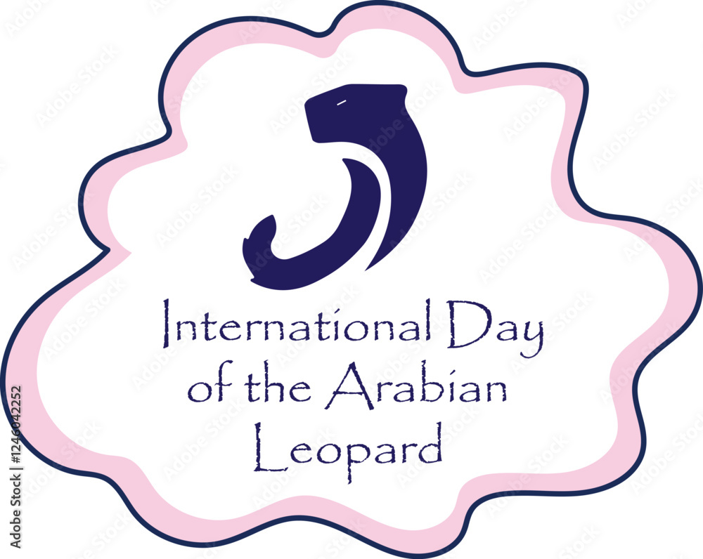 Fototapeta premium International Day of the Arabian Leopard-eps