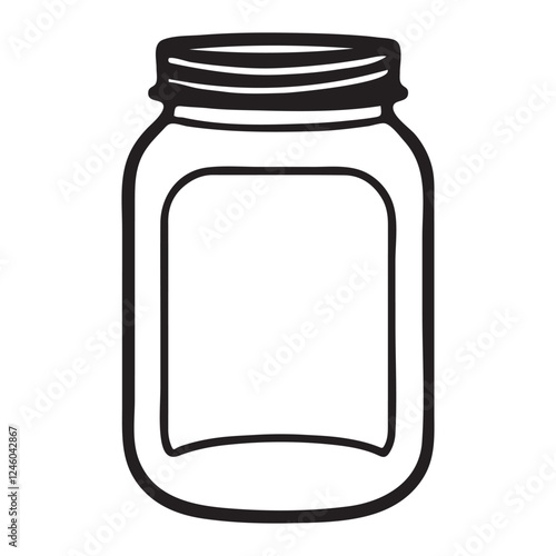 mason jar vector illustration