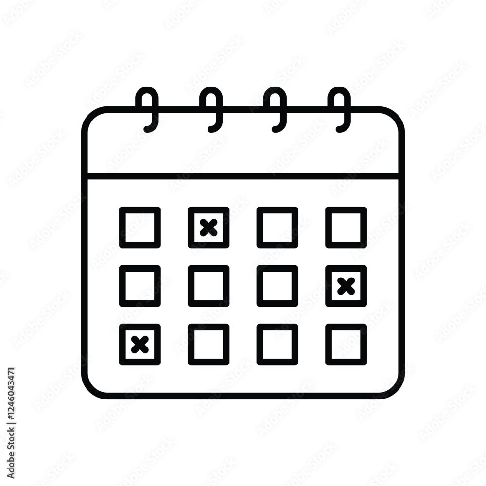 Calendar vector icon Calendar vector icon