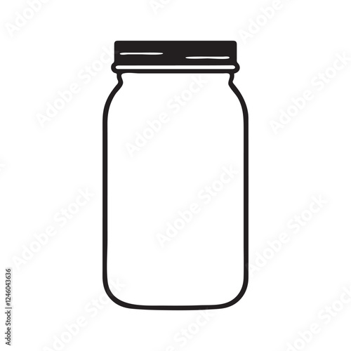 mason jar vector illustration