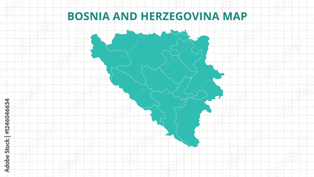 A Map highlighting Bosnia and Herzegovina Map, Bosnia and Herzegovina modern map with Grey Color Hi detailed Vector, geographical borders A Map highlighting Bosnia and Herzegovina Map, Bosnia and Herzegovina modern map with Grey Color Hi detailed Vector, geographical borders