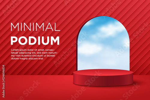 Abstract vector rendering 3d shape