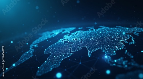 Digital cyberspace and data network connections. Transfer digital data high-speed internet. Technology digital data in the future background concept.