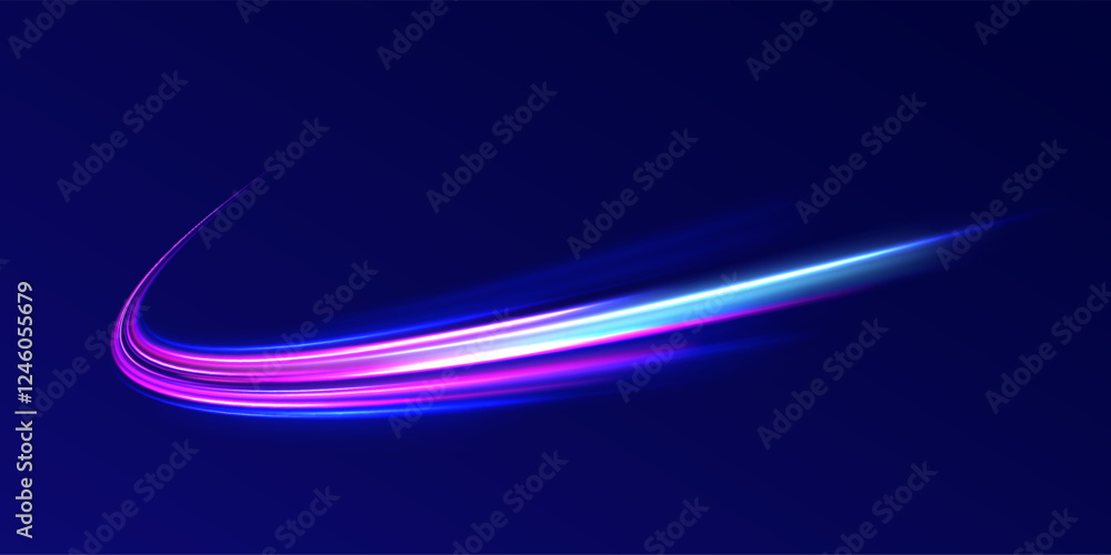Horizontal speed lines connection vector background. Futuristic dynamic motion technology blue glowing lines air flow effect. Racing cars dynamic flash effects city road with long exposure. Horizontal speed lines connection vector background. Futuristic dynamic motion technology blue glowing lines air flow effect. Racing cars dynamic flash effects city road with long exposure.