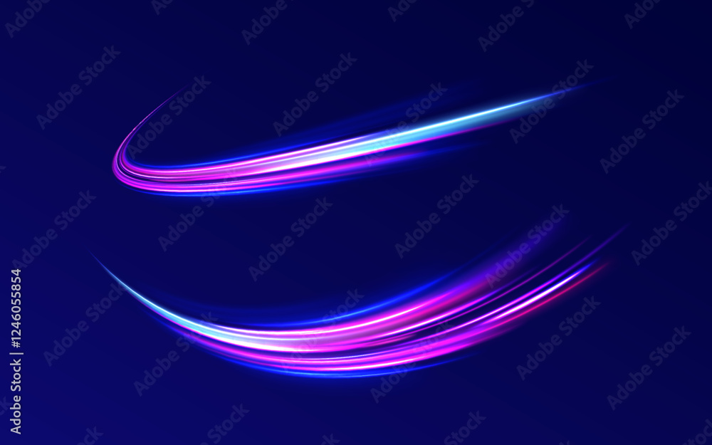 Acceleration speed motion on night road. Magic moving fast speed lines. Blurred car light motion effect, city road background with long exposure night lights. Png, ray, abstract, energy, pack, effect Acceleration speed motion on night road. Magic moving fast speed lines. Blurred car light motion effect, city road background with long exposure night lights. Png, ray, abstract, energy, pack, effect