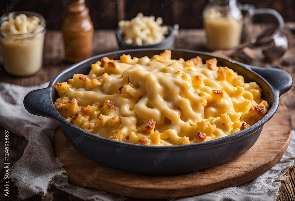 A delicious bowl of pasta with cheese and mushrooms A delicious bowl of pasta with cheese and mushrooms