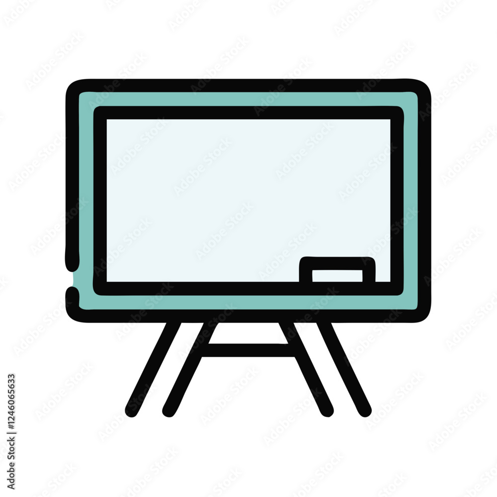 Blackboard icon on transparent background, learning concept design Blackboard icon on transparent background, learning concept design