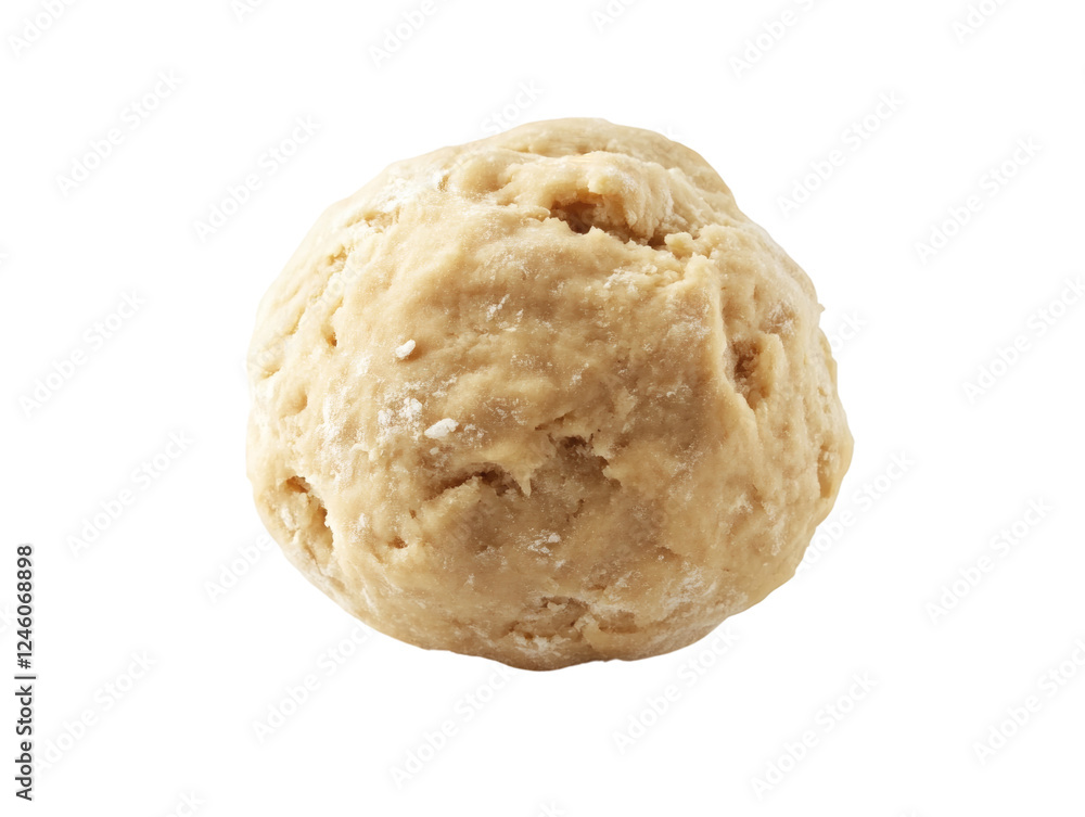 A flour dough isolated on transparent background A flour dough isolated on transparent background
