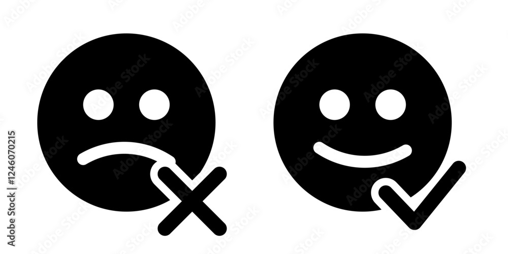 Fototapeta premium Reaction icon set. Reaction icon