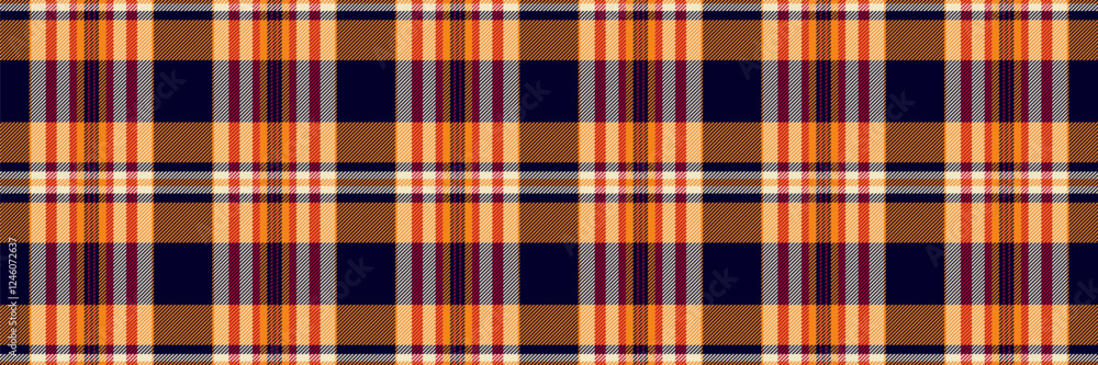 Vibrant autumnal plaid pattern in rich browns, oranges, and navy. Perfect for textile design, fashion, website backgrounds, or seasonal projects. Highresolution seamless repeat. Vibrant autumnal plaid pattern in rich browns, oranges, and navy. Perfect for textile design, fashion, website backgrounds, or seasonal projects. Highresolution seamless repeat.
