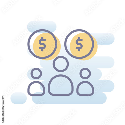 Crowd Funding vector icon