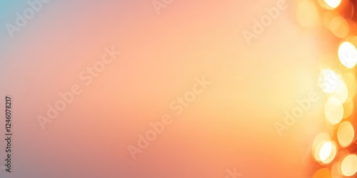 Soft gradient background with warm bokeh lights