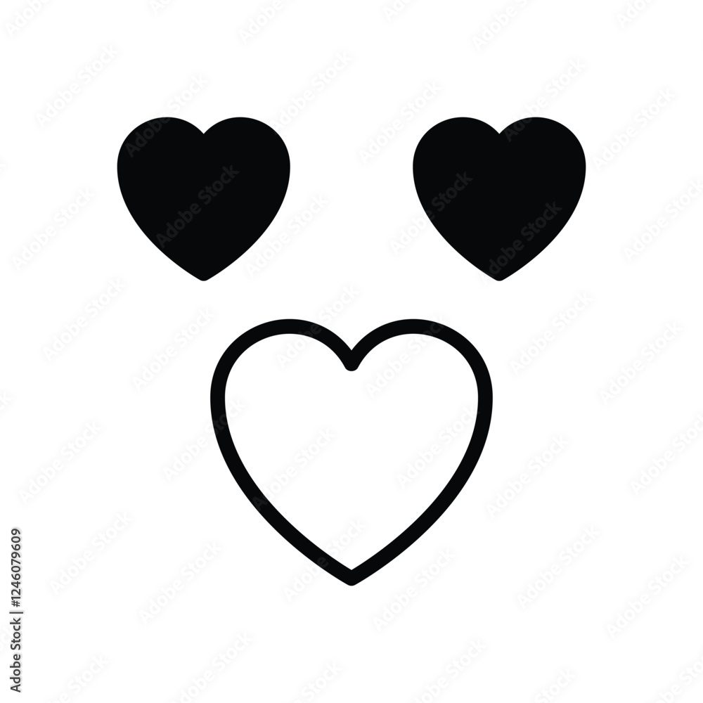 Collect Love vector icon Collect Love vector icon