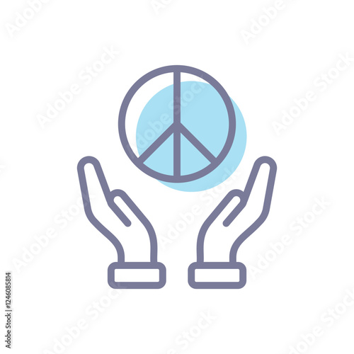 Make Peace vector icon