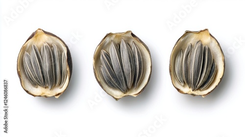 Close-Up of Open Shells Displaying Beautiful Inner Texture and Design