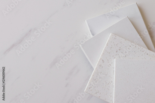 Collection of stone samples for decoration       