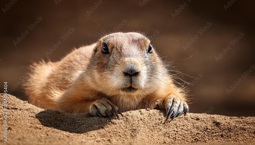 Vibrant Prairie Mornings A Close Encounter with a WhiteTailed Prairie Dog, Surrounded by Golden Grasslands and Blue Skies in the Heart of Americas Prairielands. Vibrant Prairie Mornings A Close Encounter with a WhiteTailed Prairie Dog, Surrounded by Golden Grasslands and Blue Skies in the Heart of Americas Prairielands.