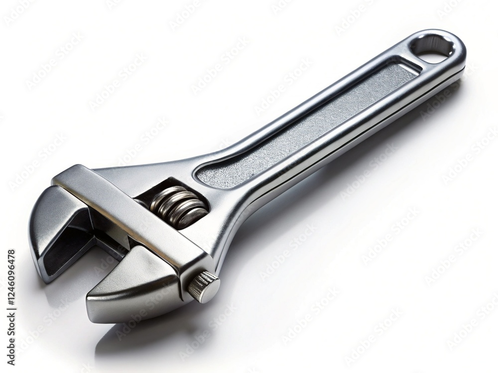 Adjustable Wrench Isolated on White Background - Professional Stock Photo Adjustable Wrench Isolated on White Background - Professional Stock Photo