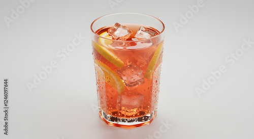 Wallpaper Mural refreshing fruit drink in a transparent glass Torontodigital.ca