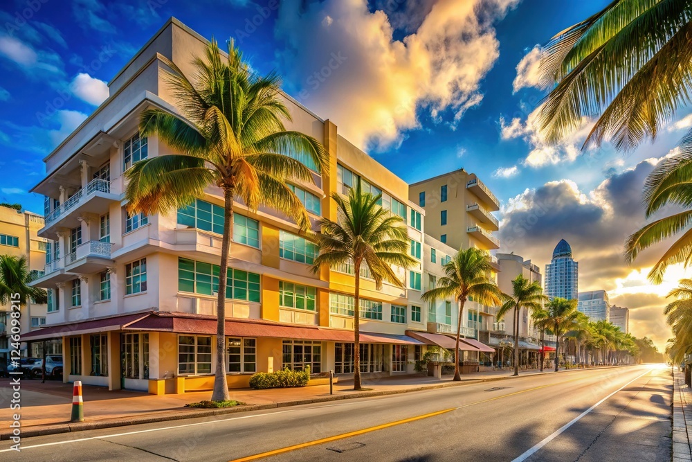 Deserted Miami Beach Lockdown: Time-Lapse Architectural Photography of Empty Streets and Iconic Art Deco Buildings During COVID-19 Pandemic Deserted Miami Beach Lockdown: Time-Lapse Architectural Photography of Empty Streets and Iconic Art Deco Buildings During COVID-19 Pandemic