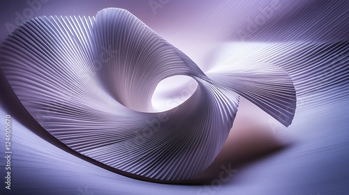 Abstract paper swirl, purple backdrop